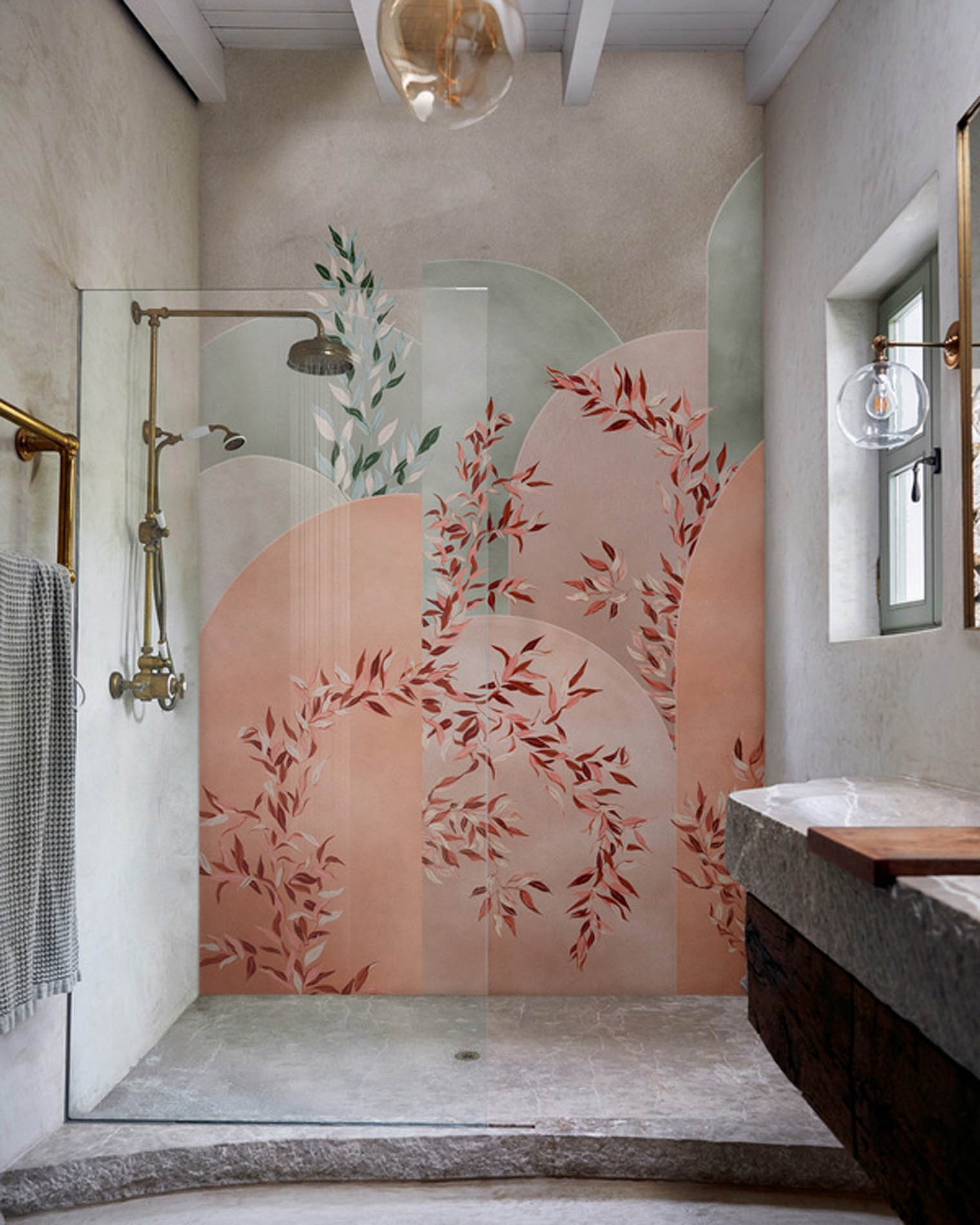 Papeles pintados de diseño de la firma Wall & Deco pensados para espacios húmedos