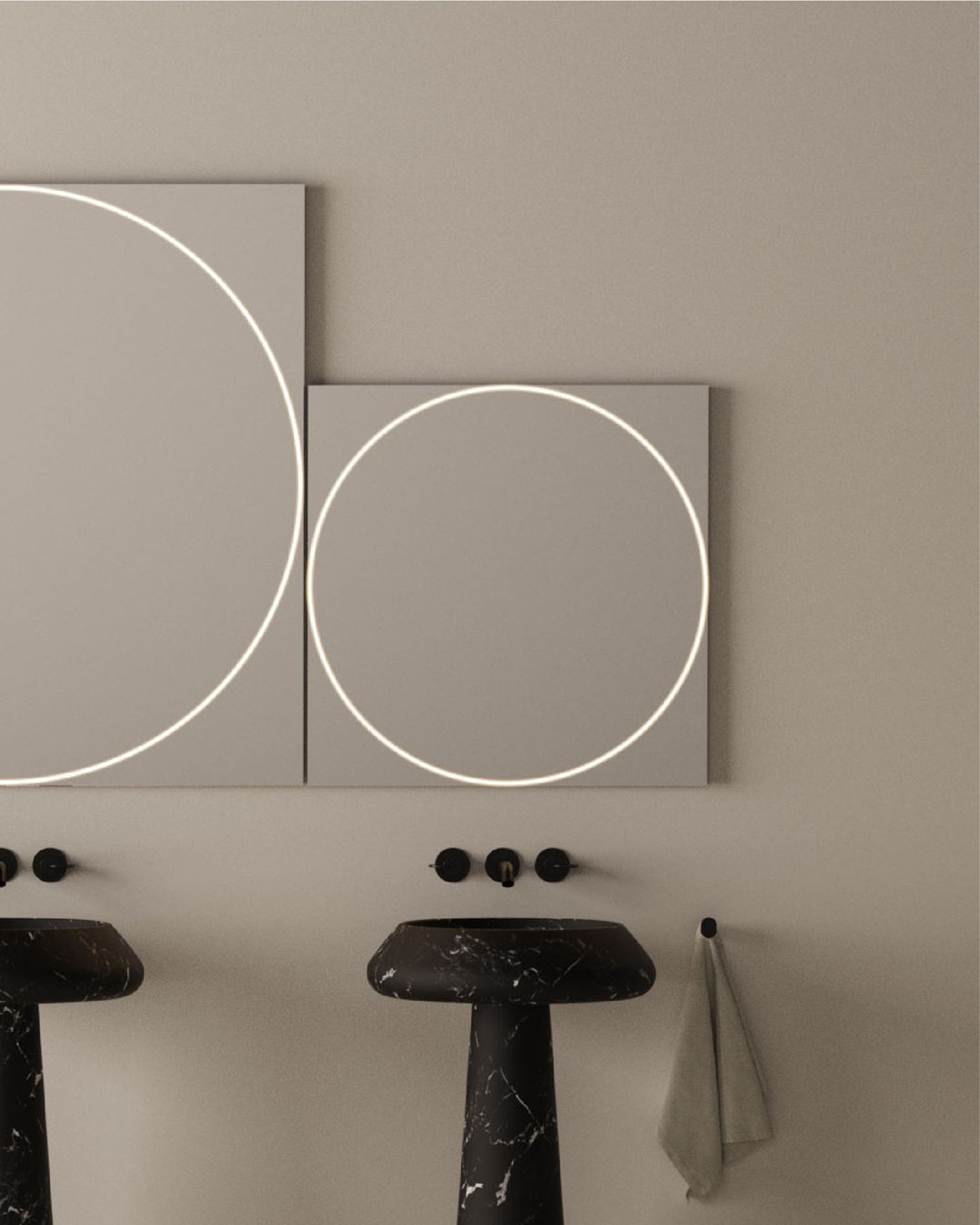 Nueva colección de espejos para baños "Vitruvio" en Barcelona